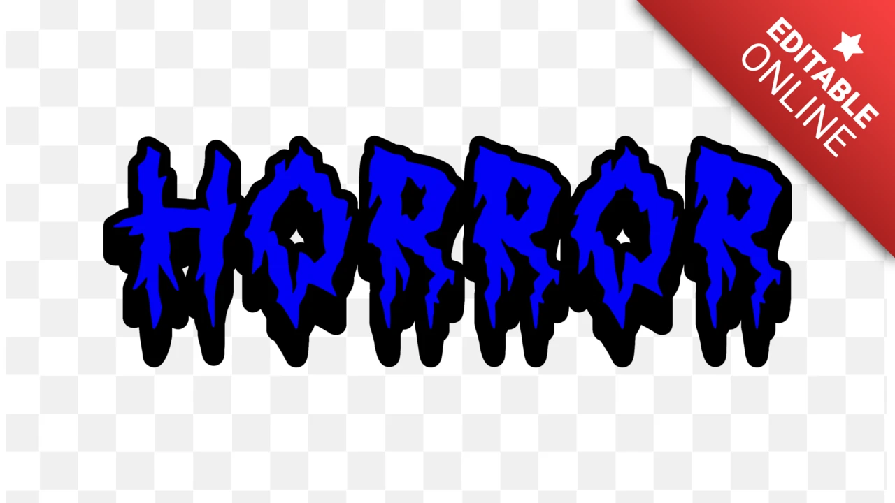 Gespenstischer, tropfender Horror-Texteffekt