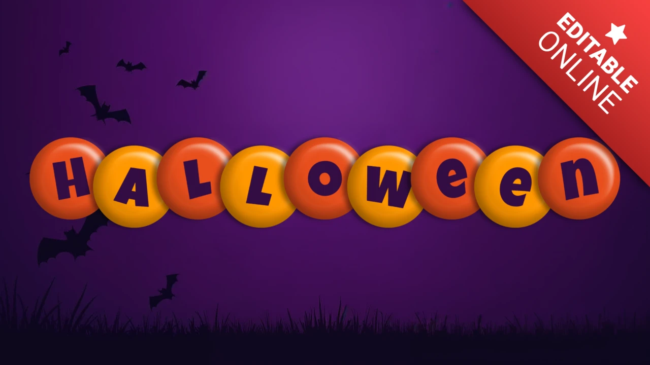 Efeito de texto de doces de Halloween