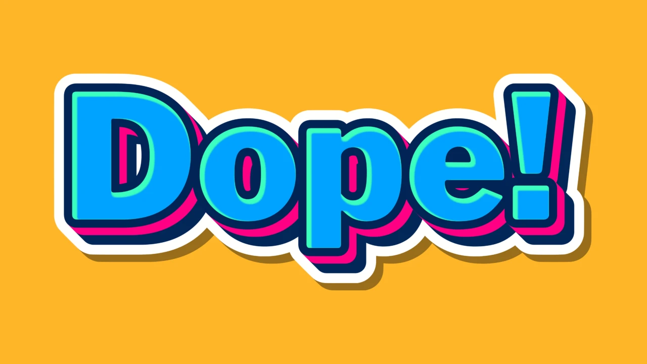 Hype Sticker Style Typography Effect
