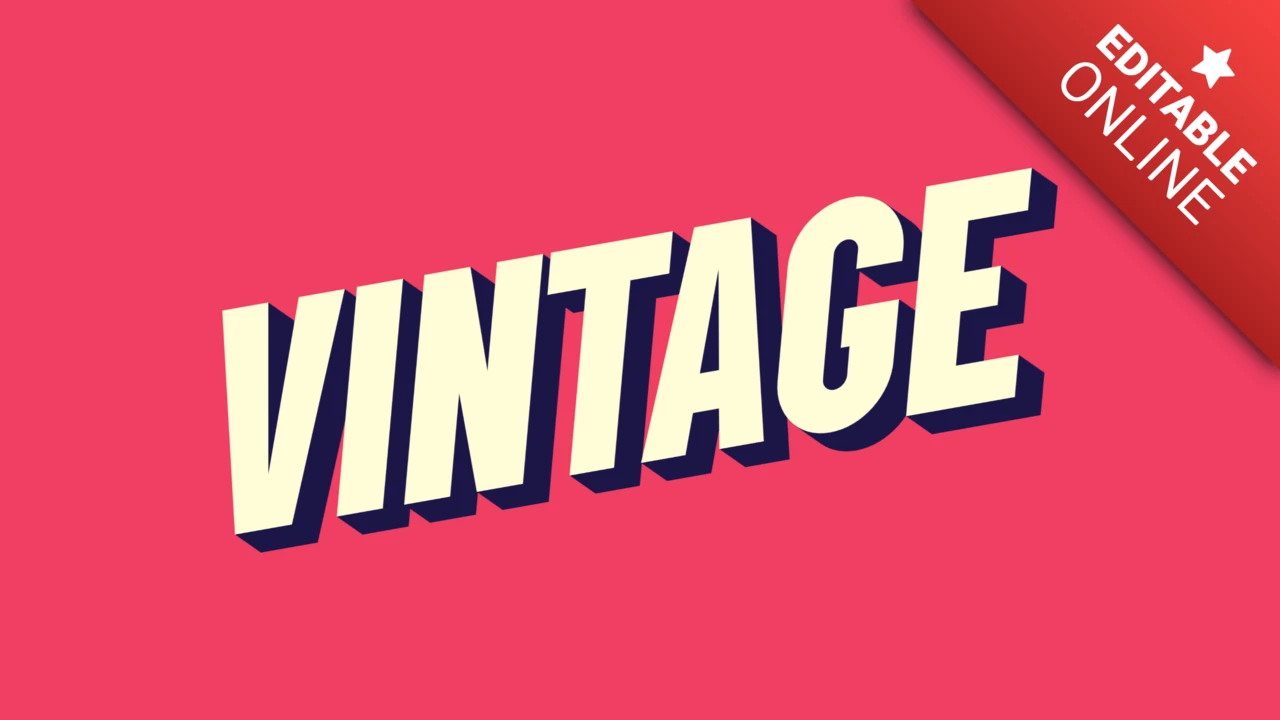 Retro Poster Vintage Font