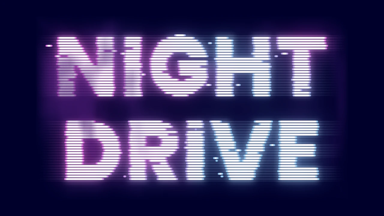 Retro Neon Glitch Cyberpunk Text Effect