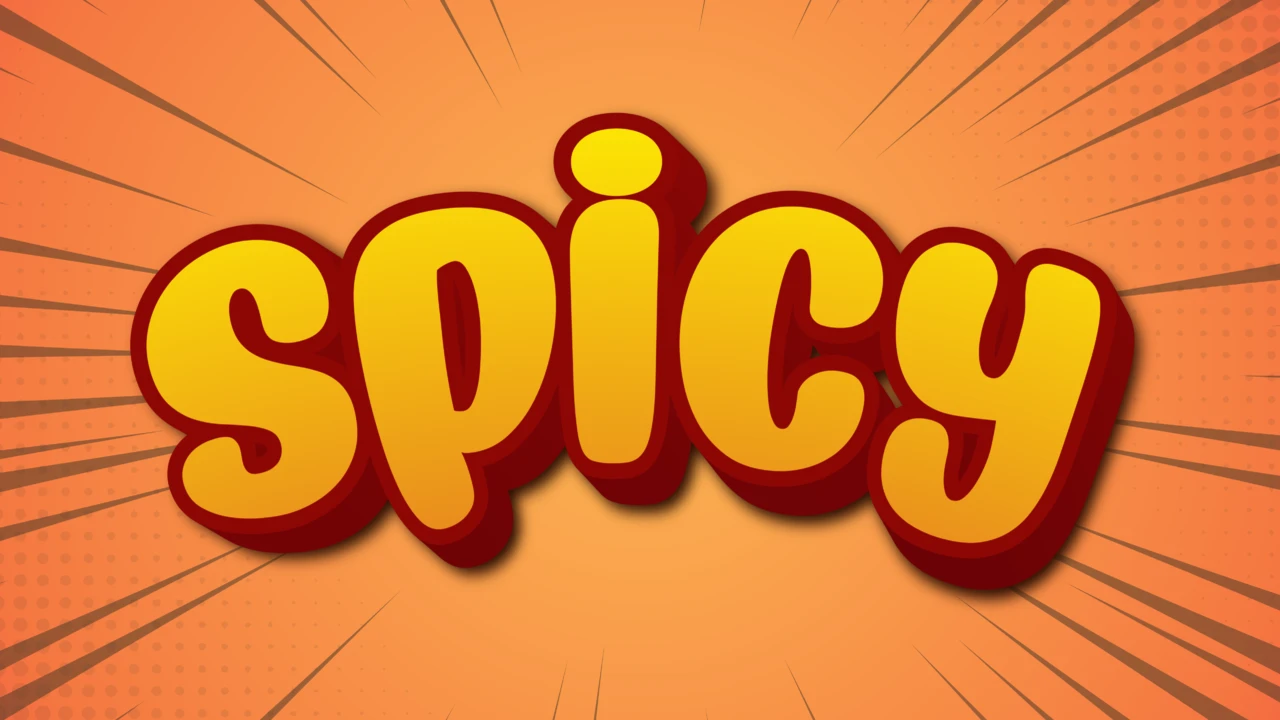 Bold and Cartoonish Spicy Text Effect