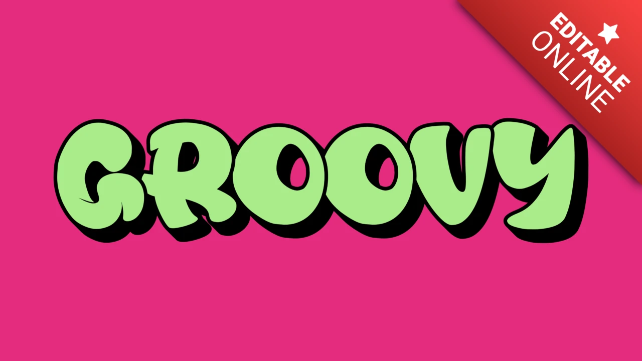 Groovy lettertype