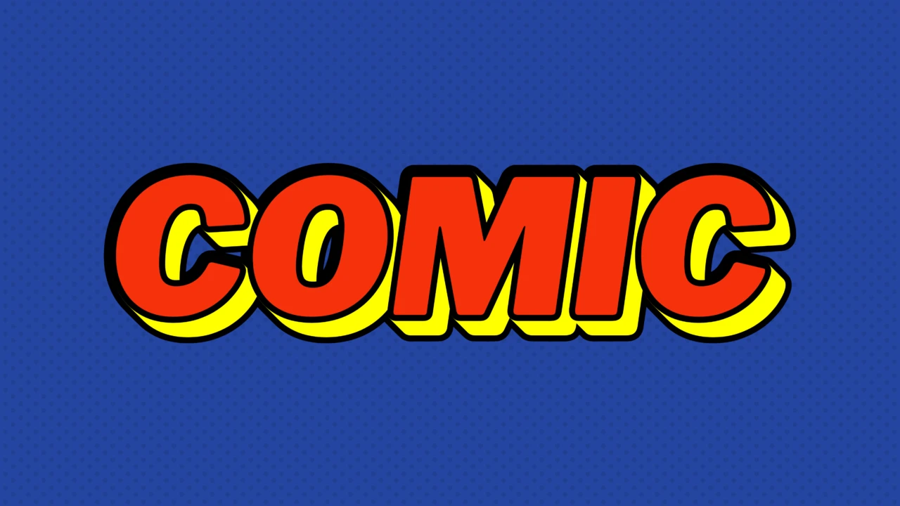 Font in stile fumetto