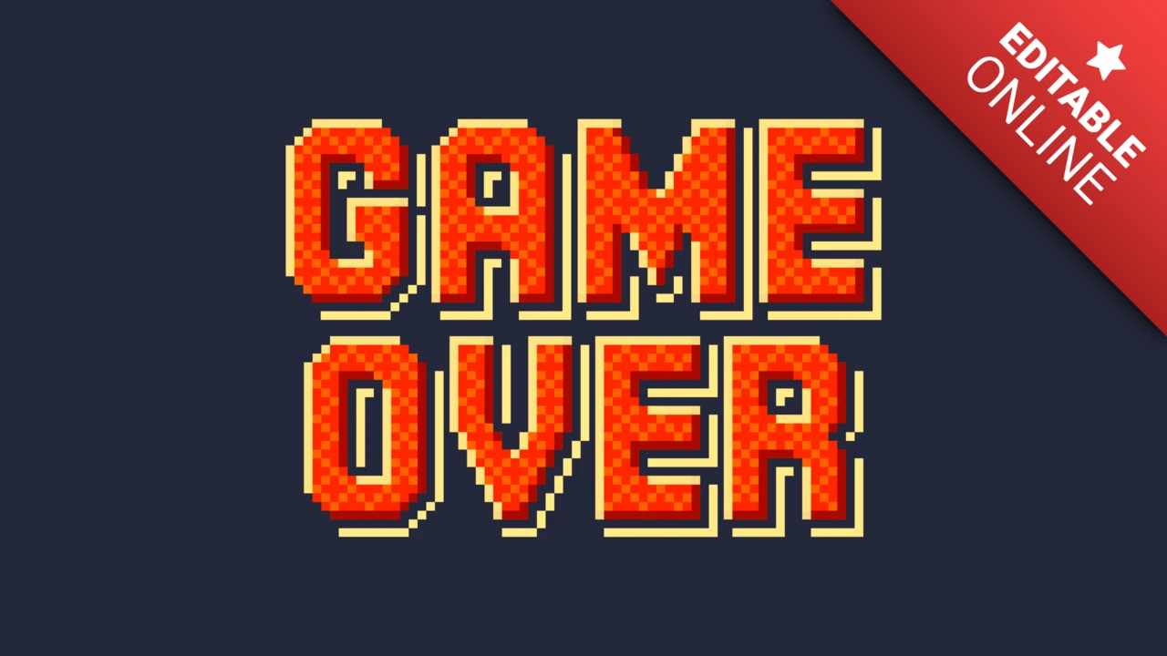 Carattere per giochi arcade retro
