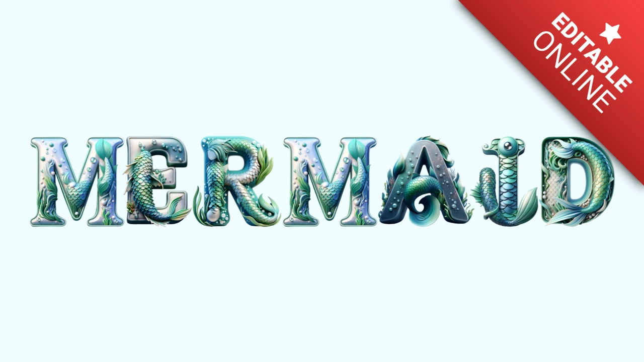 Lettertype Zeemeermin