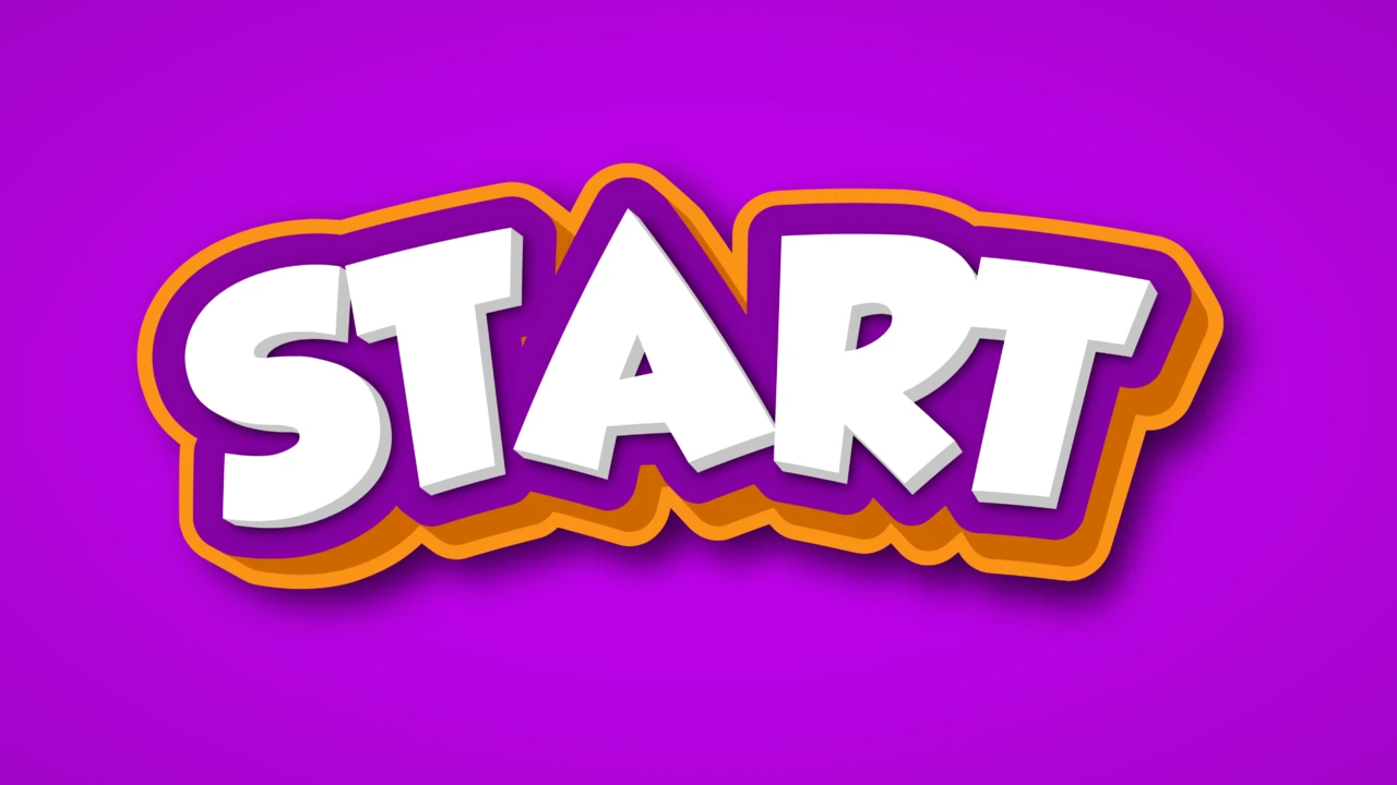 Efeito de texto em estilo de cartoon
