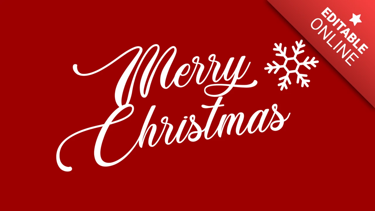 Schriftart Frohe Weihnachten