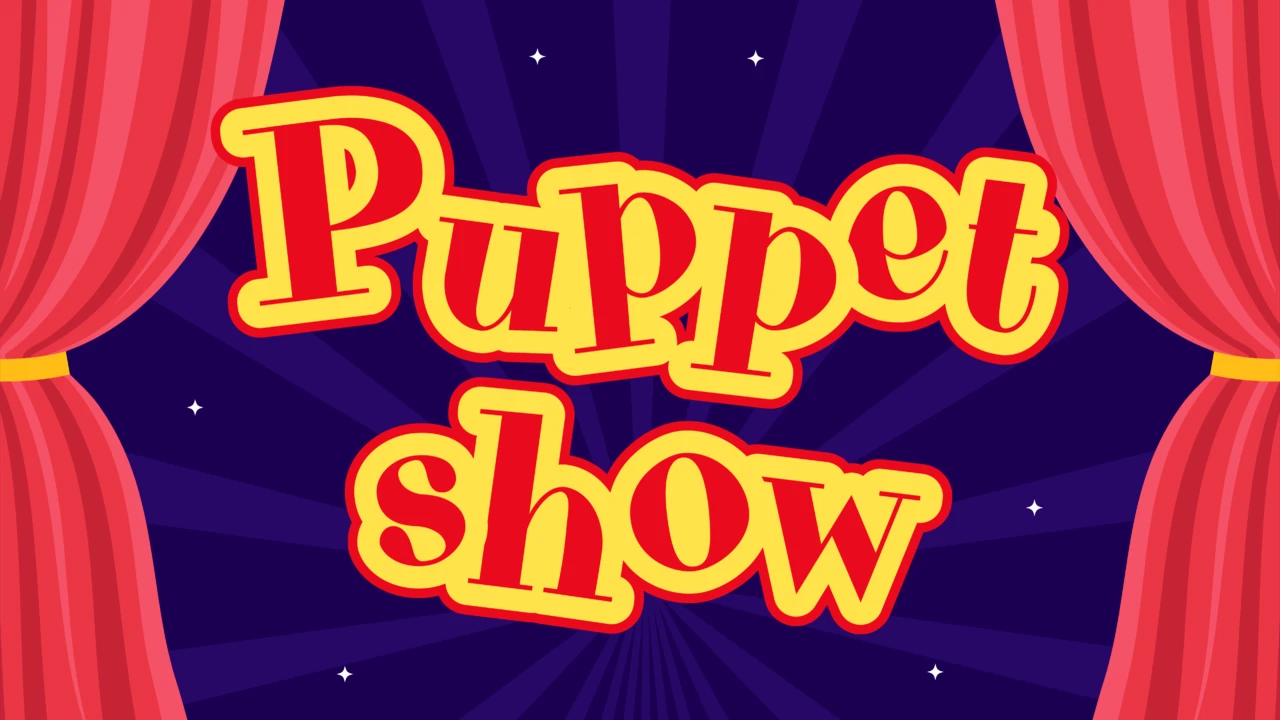 Playful Puppet Show Theater Text Effect