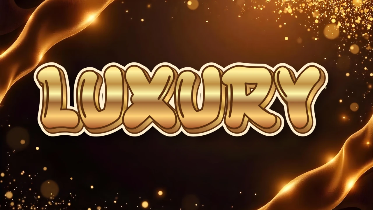 Golden Shiny Luxury Graffiti Typo Effect