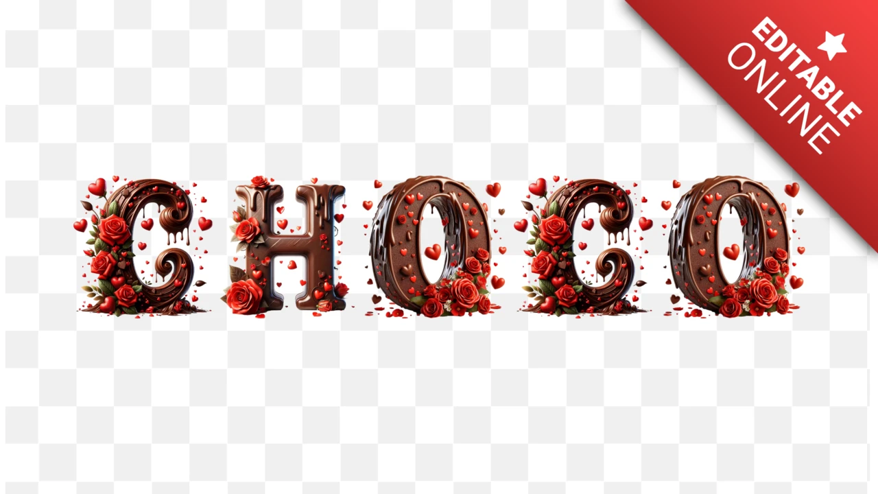 Schriftart Chocolate Alphabet