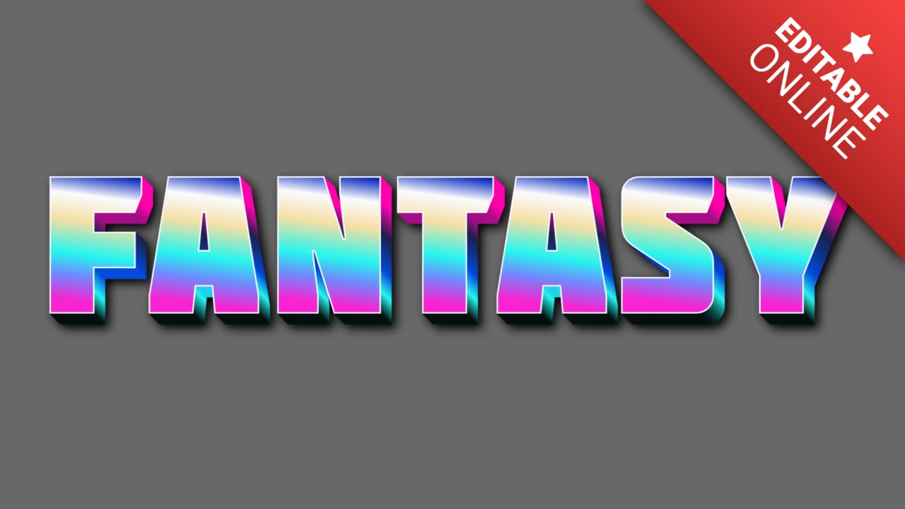 Lebendiger Fantasie-Text-Effekt