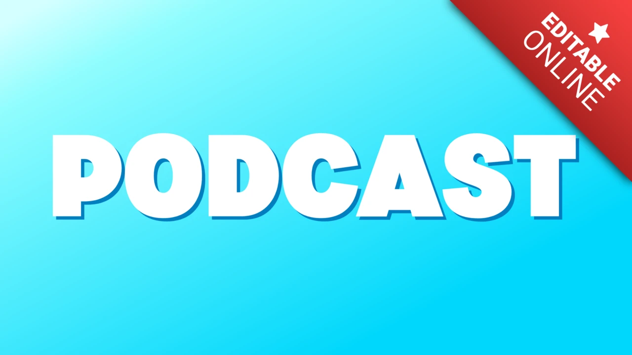 Efecto de texto podcast