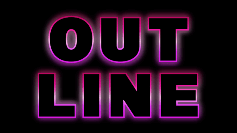 80's neon paars retro lettertype