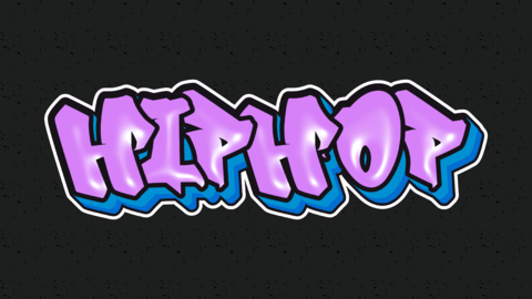 Graffiti-Stil lila urbaner Hip-Hop-Text-Effekt