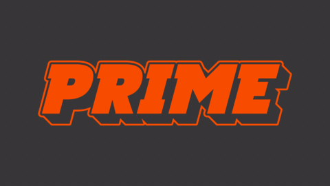Effet de texte graphique 3D orange prime