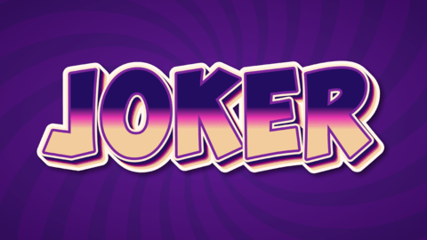 Bold Purple Gradient Comic Style Text Effect