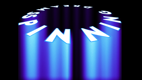 Circular Motion Blur Blue Text Effect