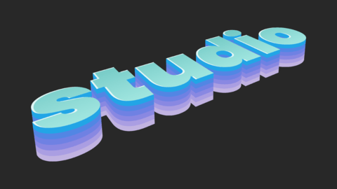 3D Isometric Text