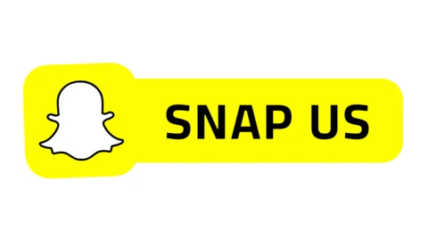 Bouton animé d'appel à l'action jaune Snapchat
