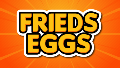 Bold and Playful Fried Eggs Text Effect