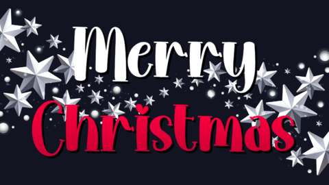 Vrolijk kerstfeest lettertype stijl