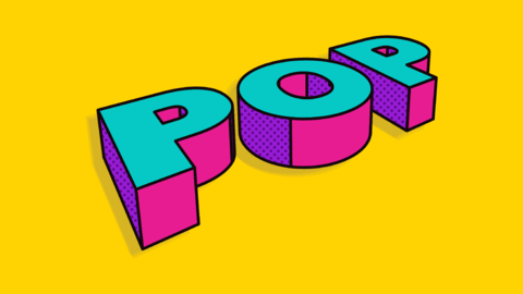 Pop Art 3D Text