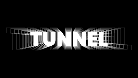 Zoom Tunnel Text Effect