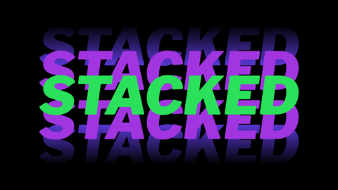 Layered Neon Typography Text Effect