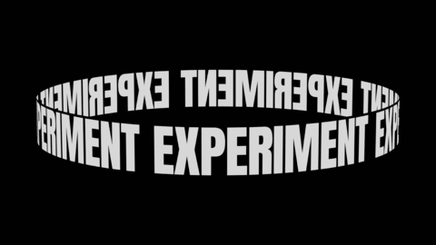 3D Rotating Circular Cylinder Text Effect