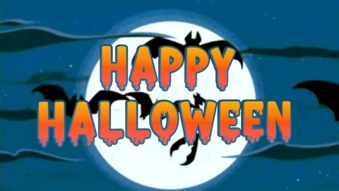 Spooky Halloween animierter Texteffekt