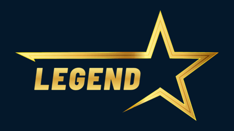 Gold Star Text Logo Generator