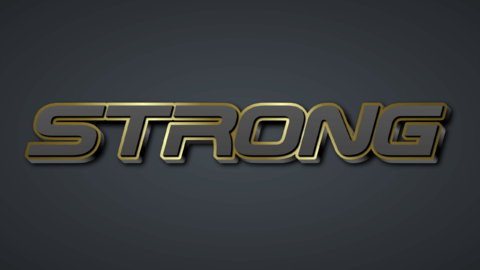 Starker 3d-Text-Effekt