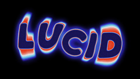Glitch Neon Acid Blur Text Effect