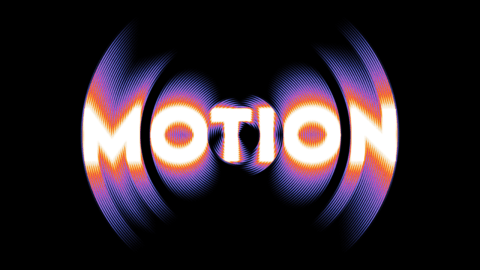 Spinning Gradient Motion Blur Text Effect