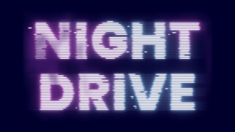 Retro Neon Glitch Cyberpunk Text Effect