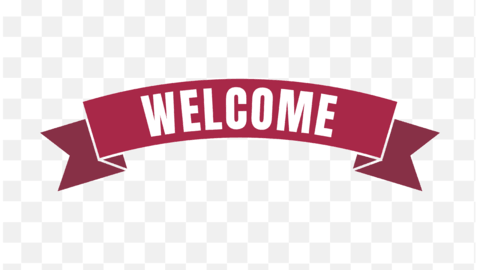 Red Ribbon Banner Welcome Text Effect