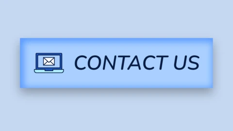 Pulsante call-to-action piatto moderno blu contattaci