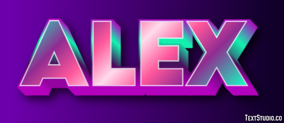 Alex Efecto de Texto