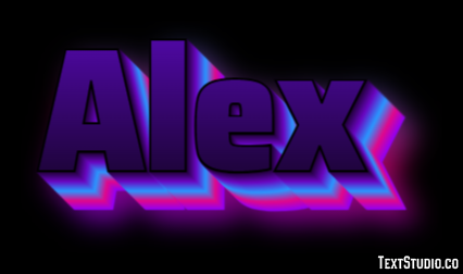 Alex Efecto de Texto