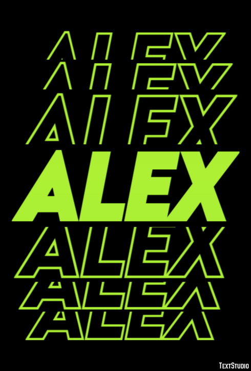 Alex Efecto de Texto