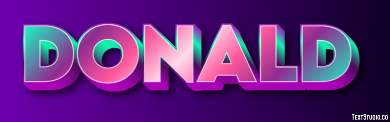 Donald Text Effect