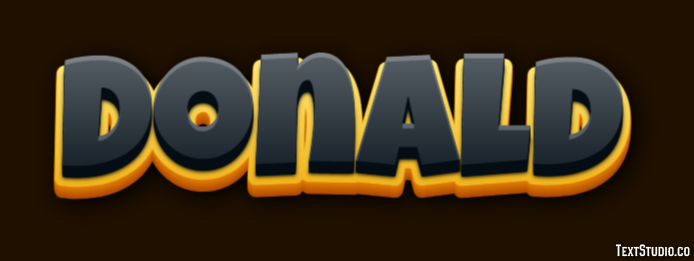 Donald Text Effect