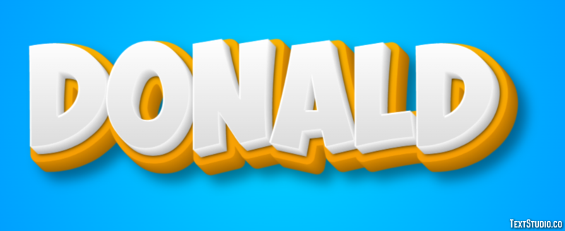 Donald Text Effect