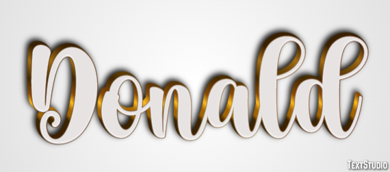 Donald Text Effect