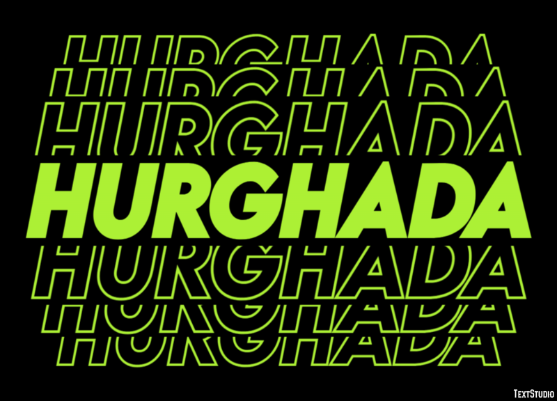 Hurghada Text effect
