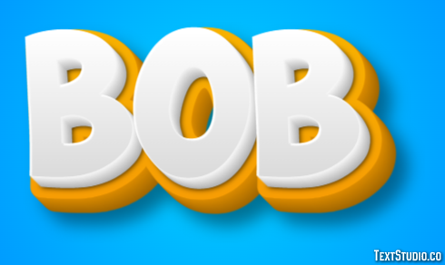 Bob Эффект текста