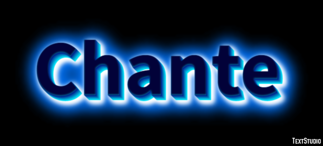 Chante Efeito de texto