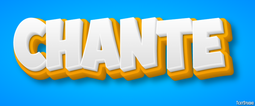 Chante Text effect