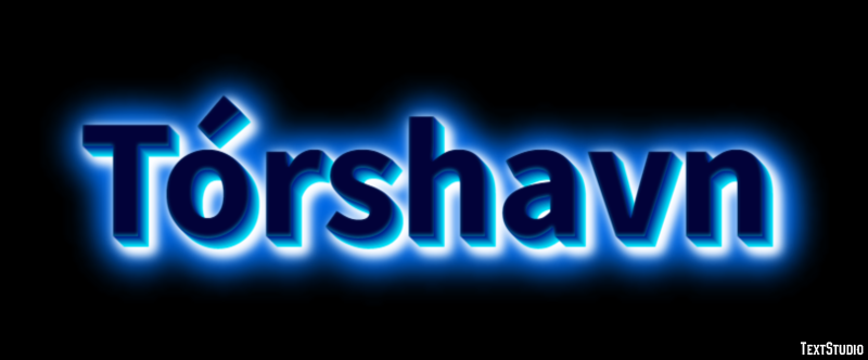 Tórshavn Efecto de Texto